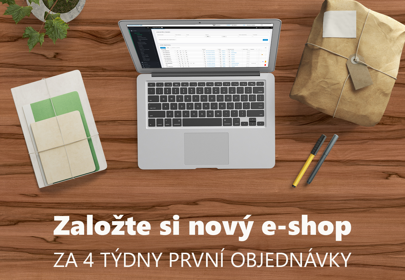 ZALOŽTE SI NOVÝ ESHOP<br>Od 180 Kč / 7,25 € měsíčně