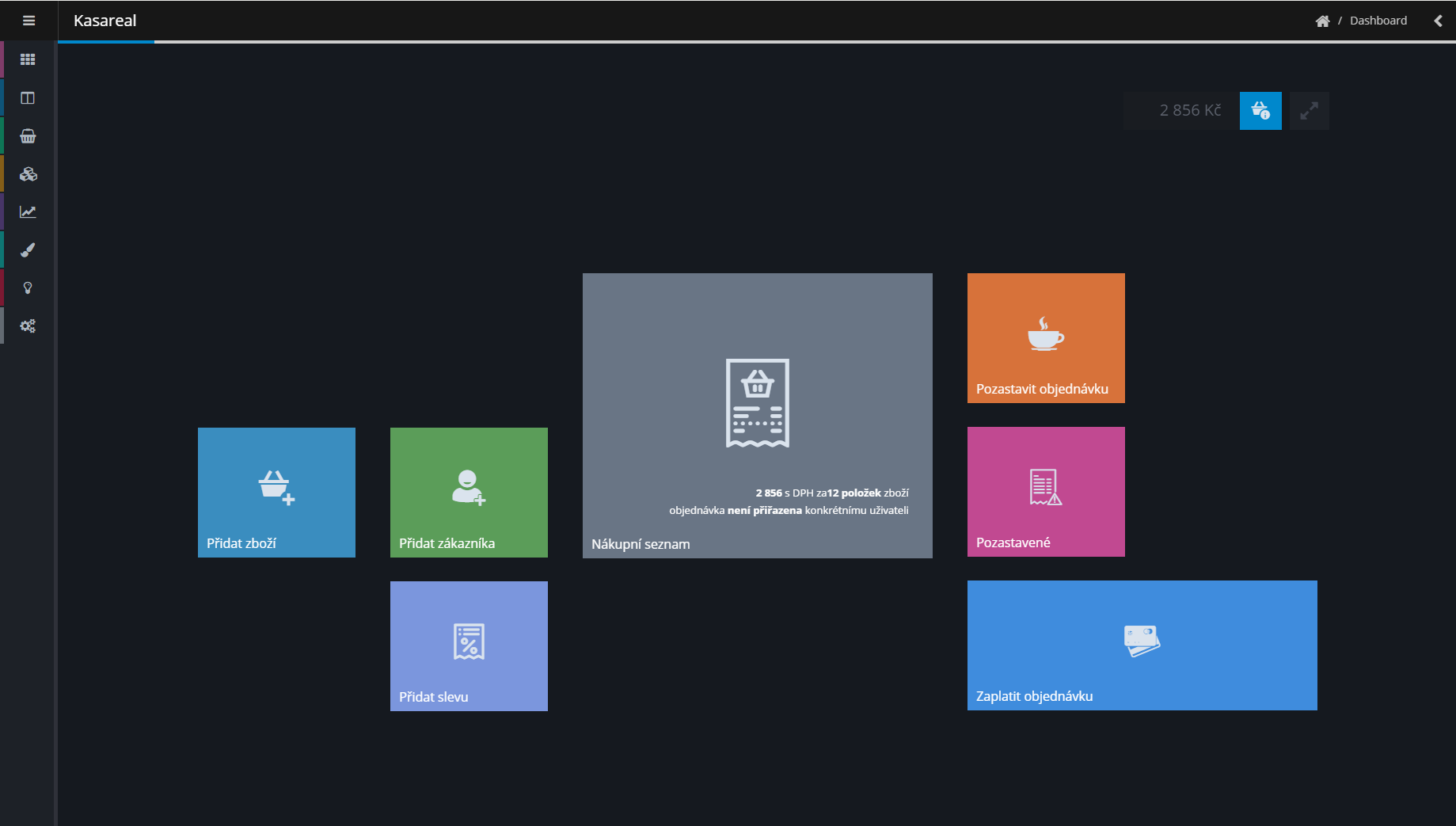 Jak EET pokladna Kasareal vypadá?