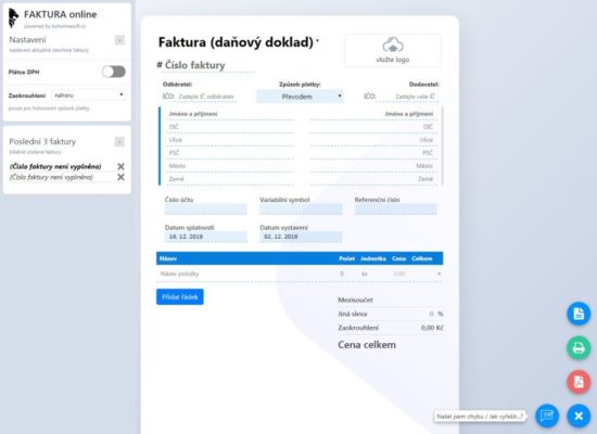 Fakturace zdarma spuštěna