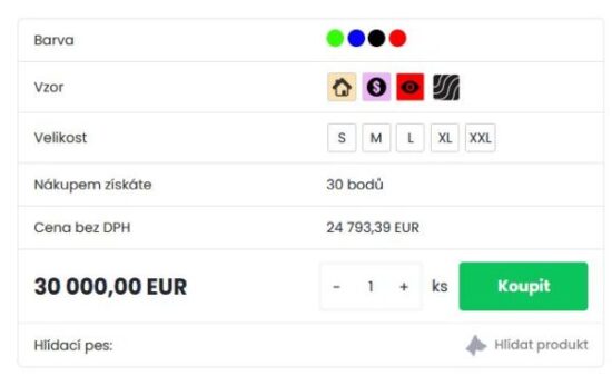 Barevné varianty a filtry (připravujeme)