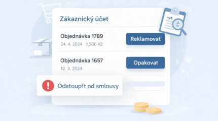 Vylepšená zákaznická sekce a snadné odstoupení od smlouvy
