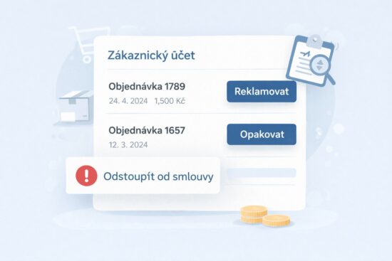 Vylepšená zákaznická sekce a snadné odstoupení od smlouvy